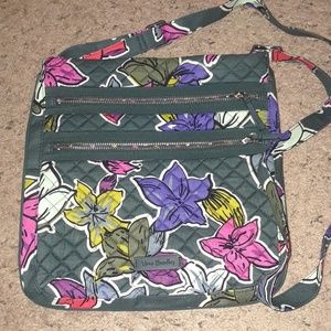 Vera Bradley Falling Flowers Triple Zip Hipster